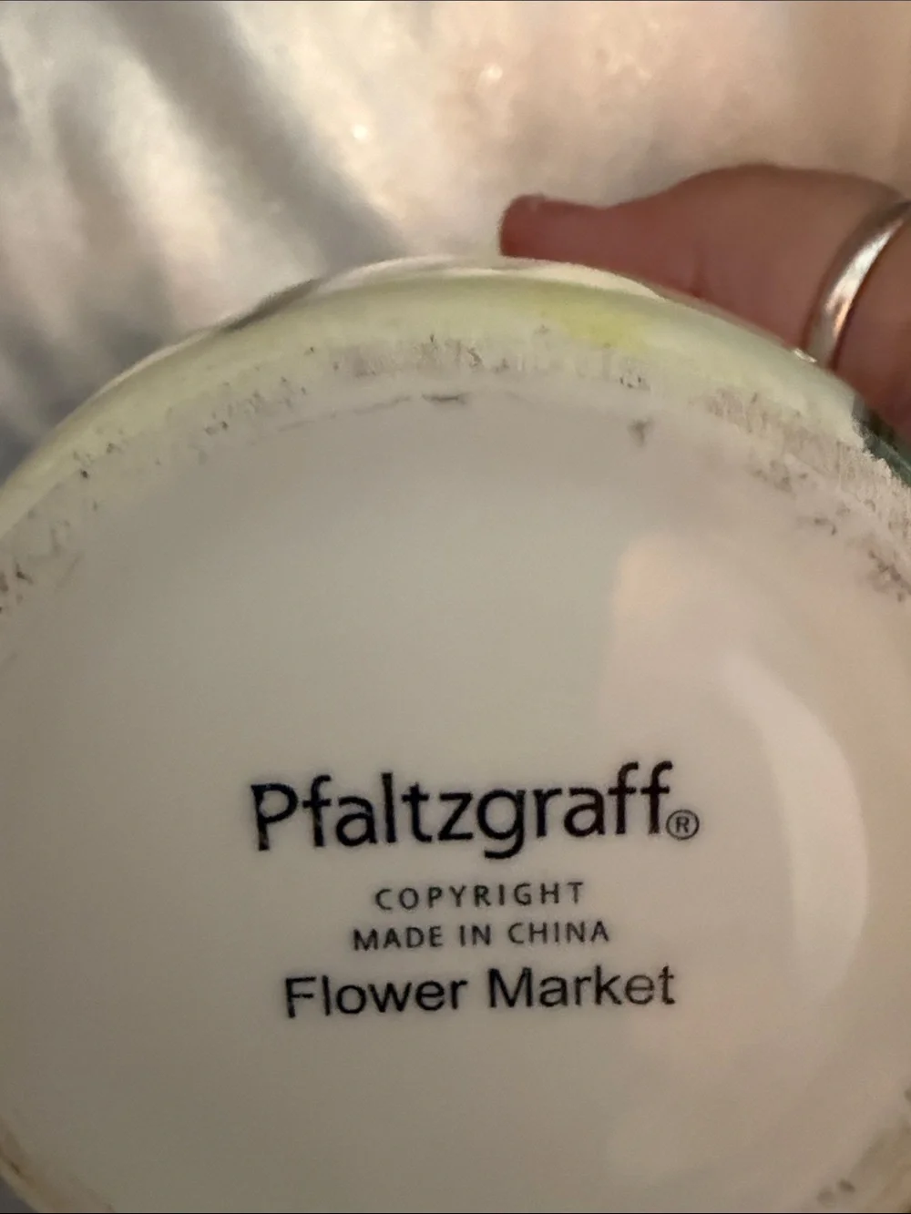Pfaltzgraft Hand Painted Beautiful Vase with Florals and Greenery